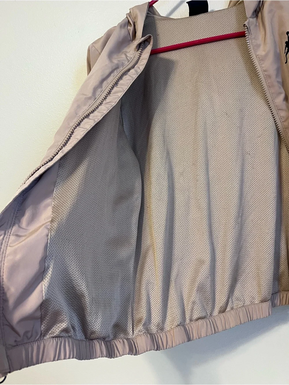 Boys Jordan Hooded Windbreaker Jacket in Tan/Hemp Colorway